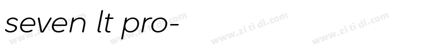 seven lt pro字体转换